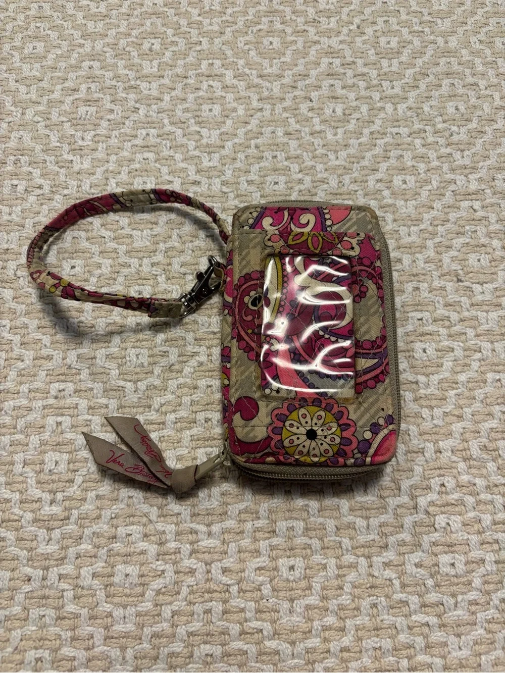 Vera Bradley small Wristlet paisley meets plaid